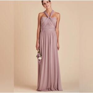 Birdy Grey Chicky‎ Bridesmaid Dress XSmall Mauve Strapless Maxi Formal Gown NWT